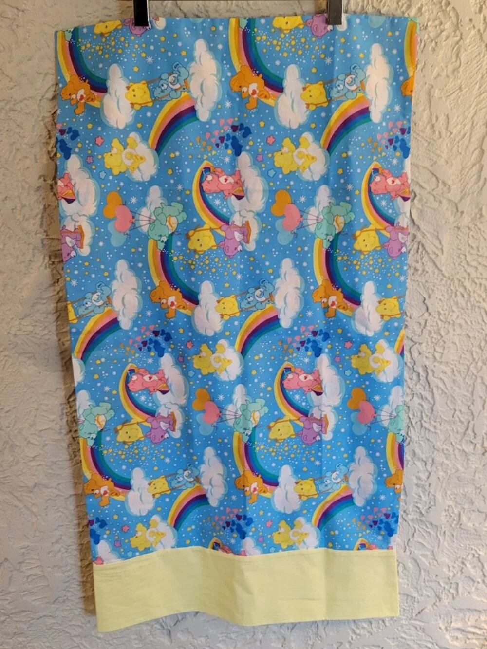 Vintage Carebear Pillowcase - Handmade Pillow Case, Excellent Condition